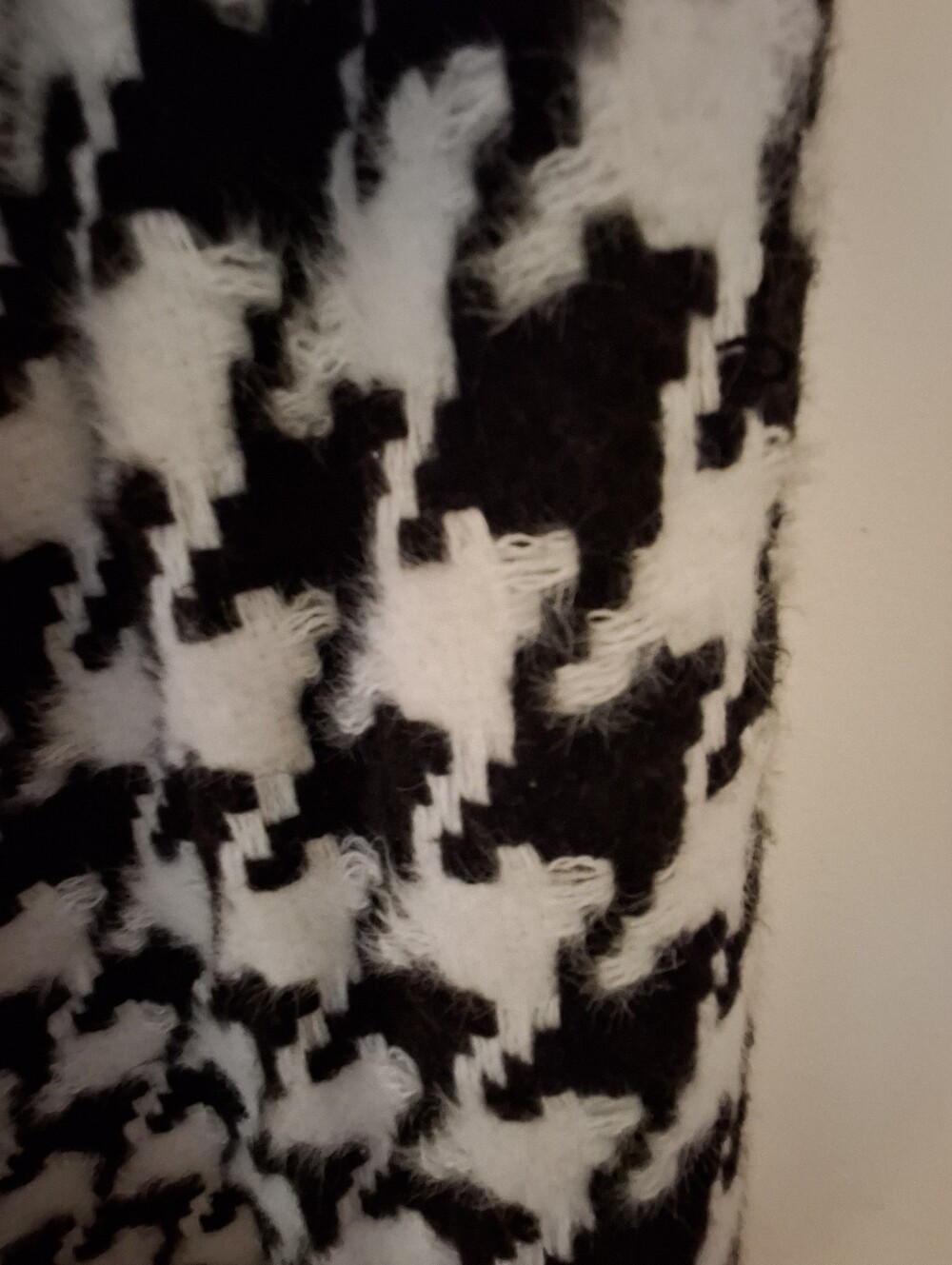 Eloquii Black and White Houndstooth, wide leg textured Pant- Size 18 - Picture 5 of 5